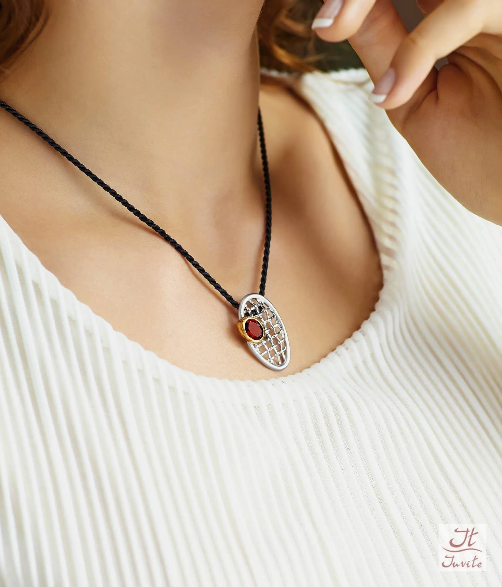 Galaxy Net Sterling Silver Pendant