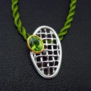 Galaxy Net Sterling Silver Pendant
