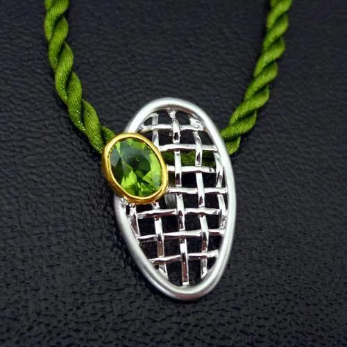 Galaxy Net Sterling Silver Pendant