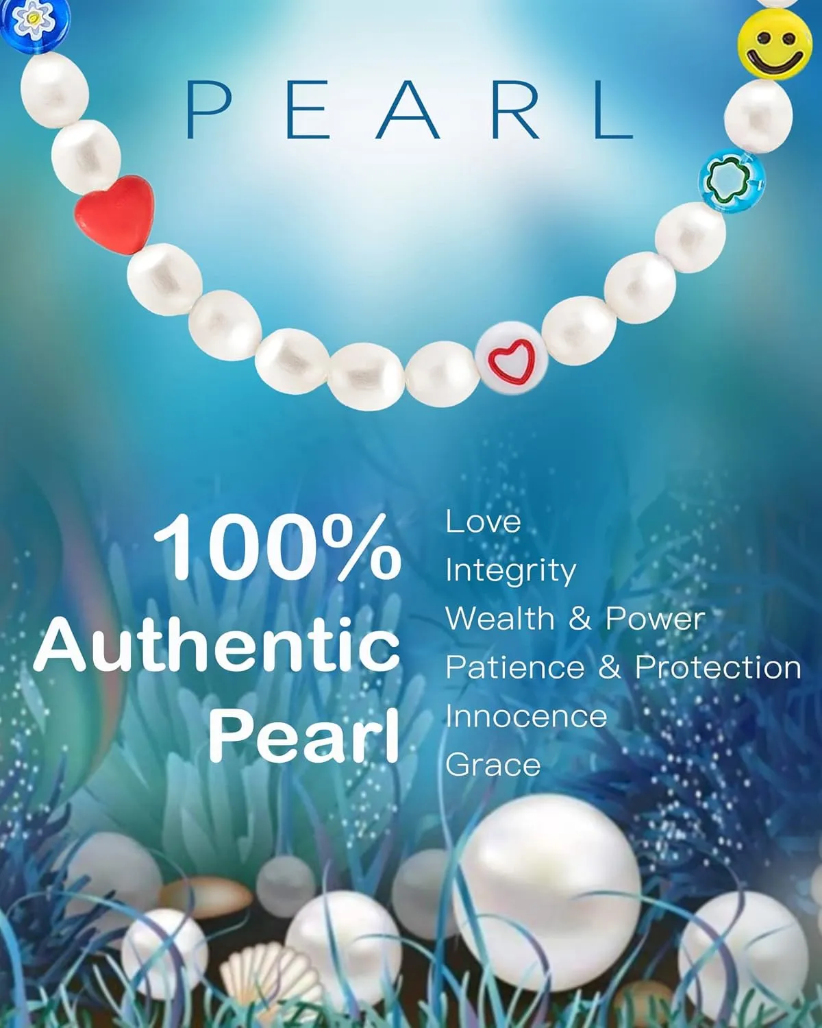 Genuine Pearl Necklace for Teen Girls/Women/Men, 16 Inches Choker/ 20 Inches Necklace, Unique Jewelry Gifts
