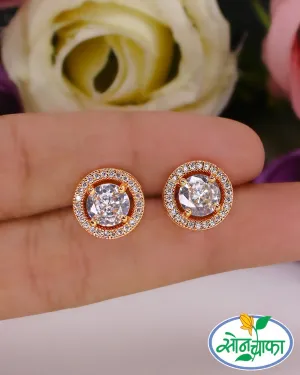 GLORIOUS DIAMOND EAR-STUDS