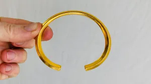 Gold Bangles. 24kt Gold Plated. Vermeil. 0283