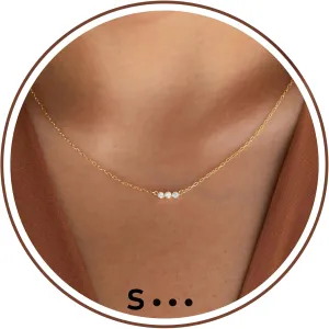 Gold Initial Necklace for Women, Dainty Gold Necklace with Morse Code Initial Necklaces for Women Trendy Letter Necklace with A-Z Crystal Choker Stocking Stuffers for Teen Birthday Christmas Jewelry