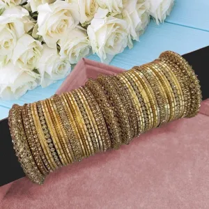Golden Metal Bangles, Indian Bangles, Golden Bangles