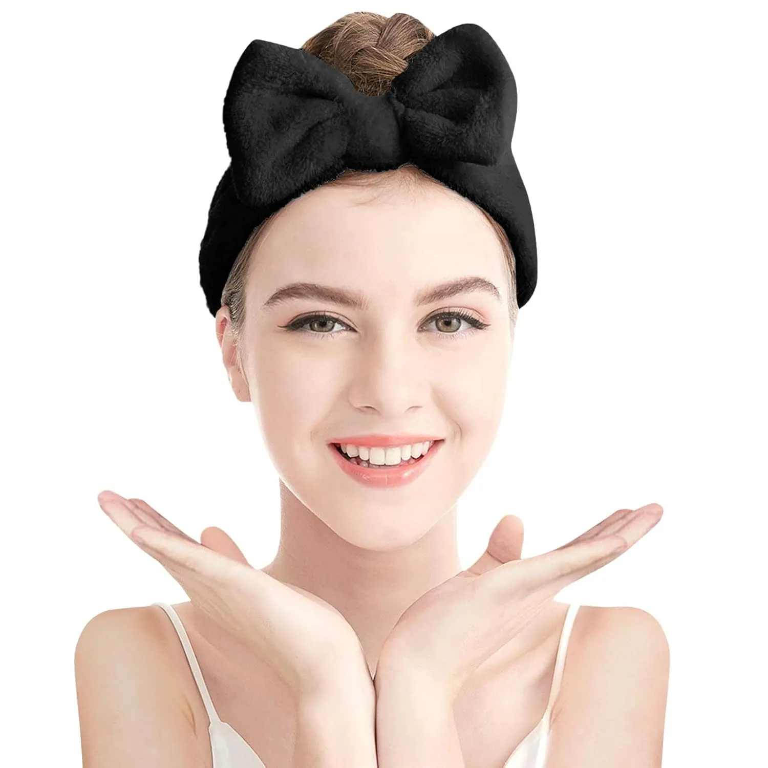 Hair Band for Girls and Women Makeup Face Washing Headband Towel Soft Coral Fleece Hair Band