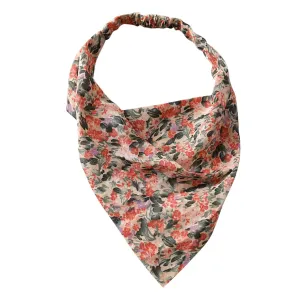 Hair Scarf Boho Floral Print Headband Head Kerchief Turban Headbands Triangle Hair Bandana Hair Accessores (F, One Size)