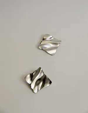 HAYDEN MOLTEN SILVER EARRINGS