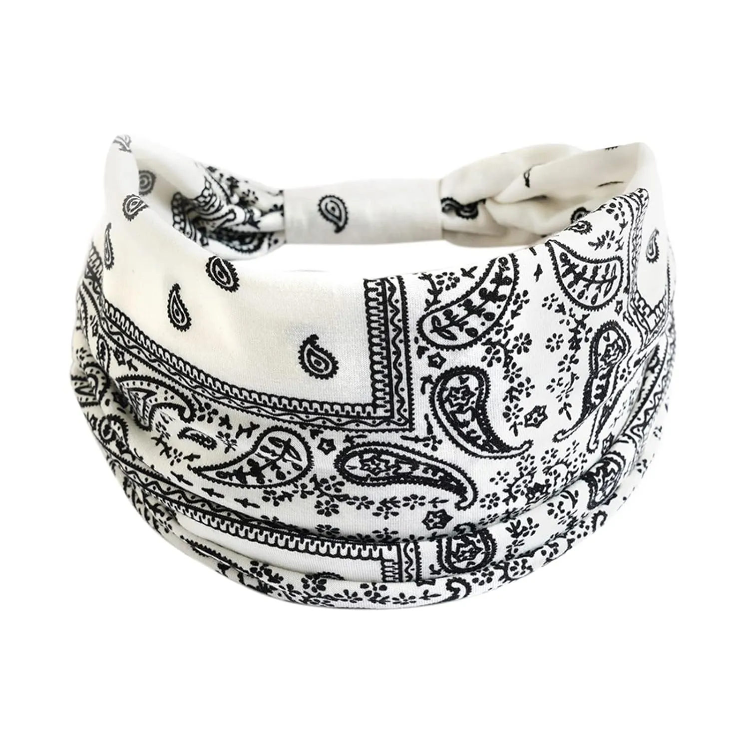 Headband Elastic Forehead Band Wicking Yoga Sports Exercise Headband Knotted Wide Headband Black Headbands Accessories Thin