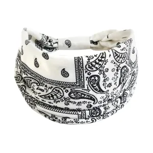 Headband Elastic Forehead Band Wicking Yoga Sports Exercise Headband Knotted Wide Headband Black Headbands Accessories Thin