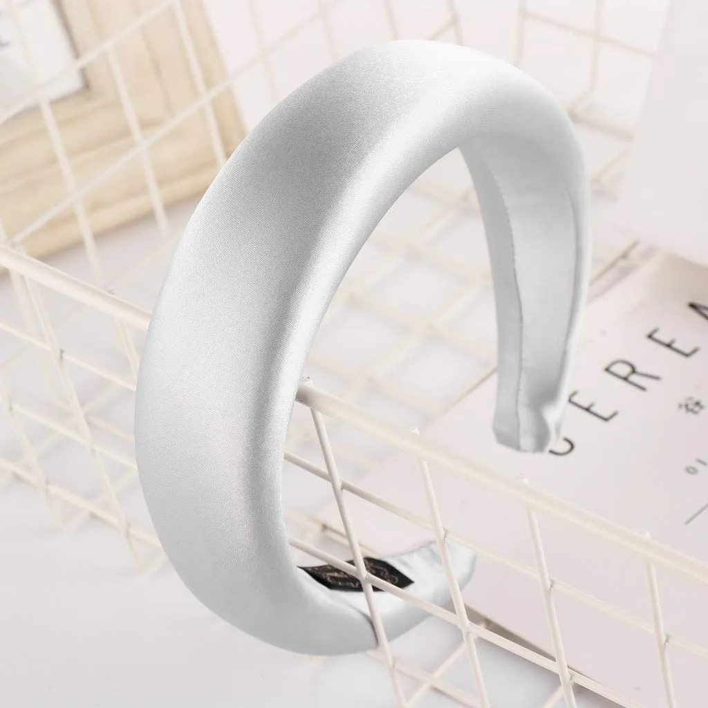 Headband Hairband Hair Hoop Sweet Women Head Satin Hair hairband for washing face Fashion Sponge for Girls wide headbands