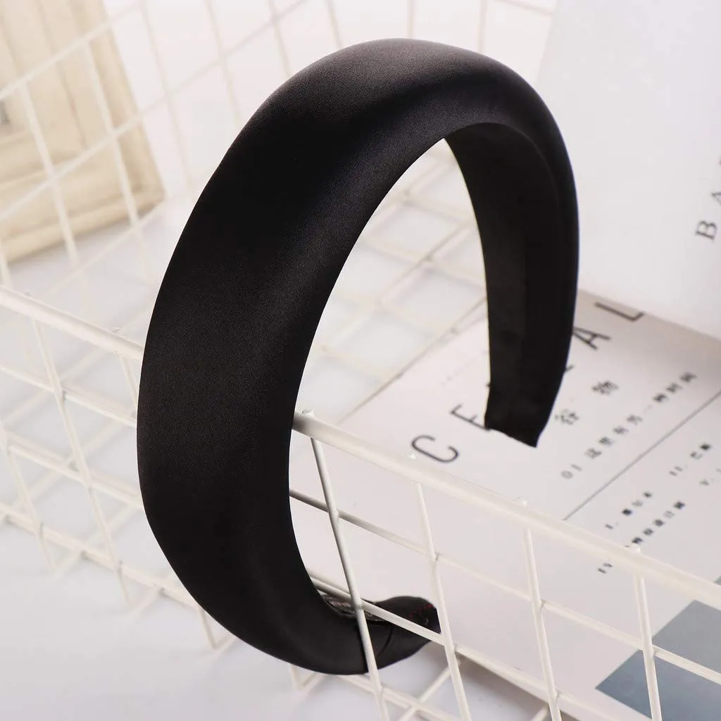 Headband Hairband Hair Hoop Sweet Women Head Satin Hair hairband for washing face Fashion Sponge for Girls wide headbands