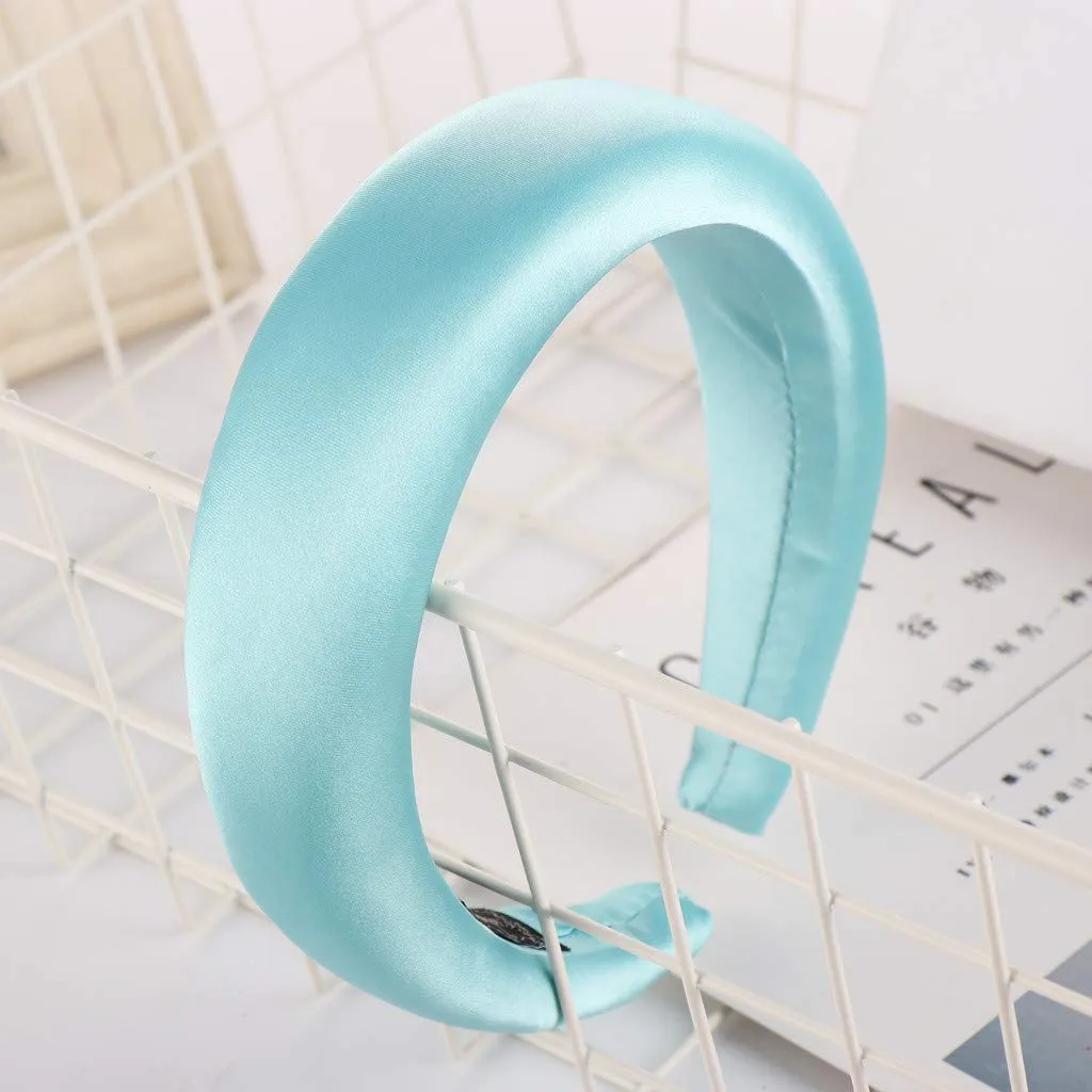 Headband Hairband Hair Hoop Sweet Women Head Satin Hair hairband for washing face Fashion Sponge for Girls wide headbands