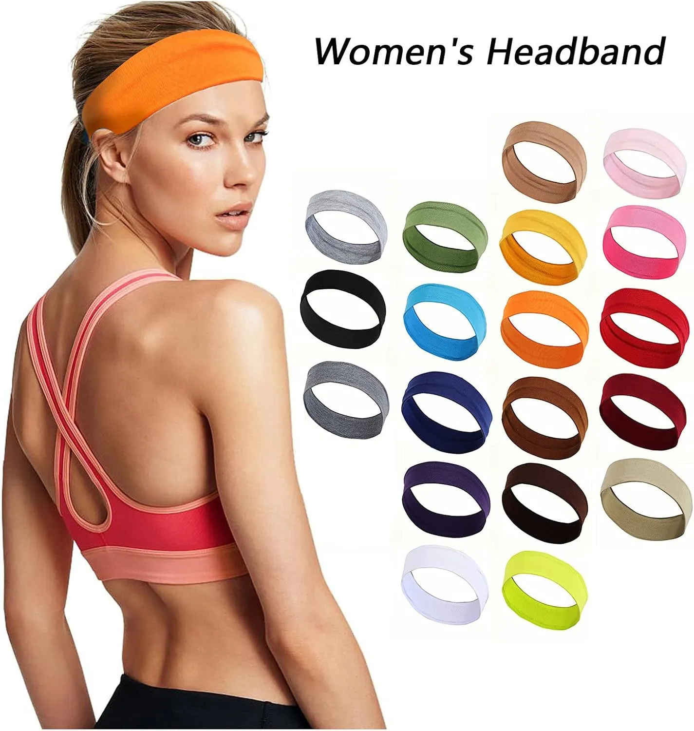 Headbands for Men Boho Headbands Elasticity Sports for Women Yoga for Girls Headbands Wide Headband Fashion Headband