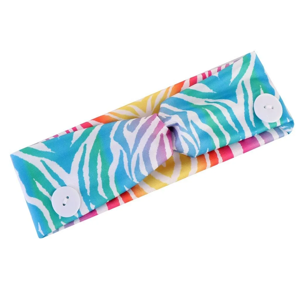 Headbands for Women and Girls Boho Bandeau Headbands Floral Printed Non Slip Headbands Fashion Hair Accessories