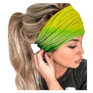 Headbands For Women Boho Bandeau Headbands Floral Printed Non Slip Headbands Outdoor Hair Accessories