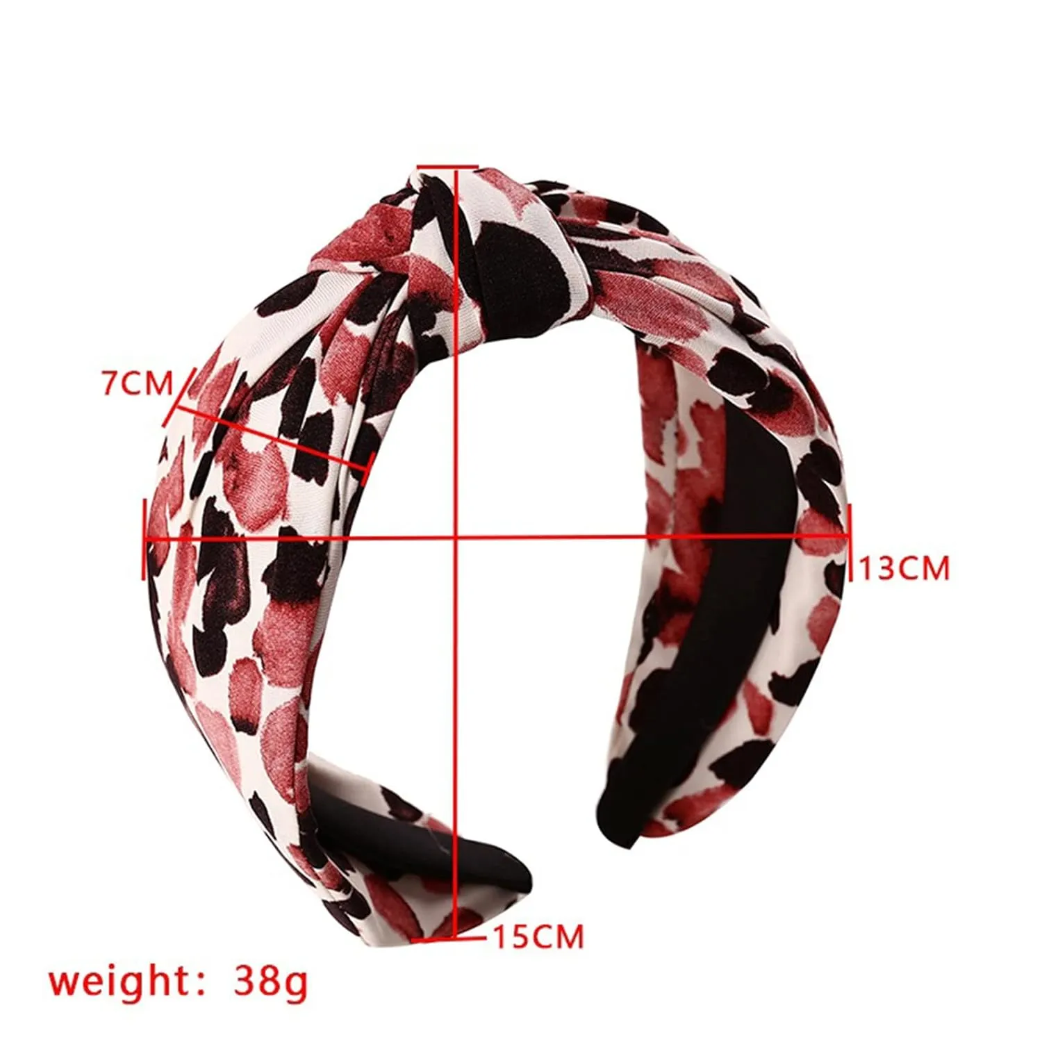 Headbands for Women Girls Vintage Flower Printed Headband Rhinestone Crystal Elastic hairbands Wedding Hair Accessories