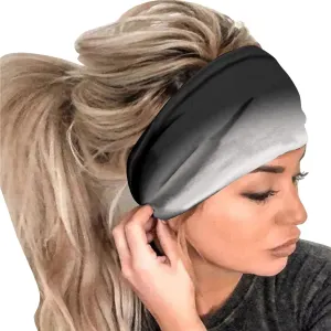 Headbands for Women Head Bands Boho Non Slip Hair Bands Elastic Hair Accessories (C, One Size)