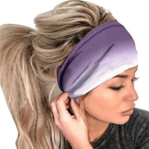 Headbands for Women Head Bands Boho Non Slip Hair Bands Elastic Hair Accessories (E, One Size)