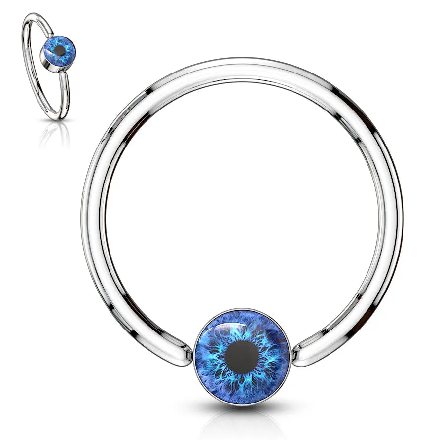 I C U Eyeball Captive Bead Belly Rings