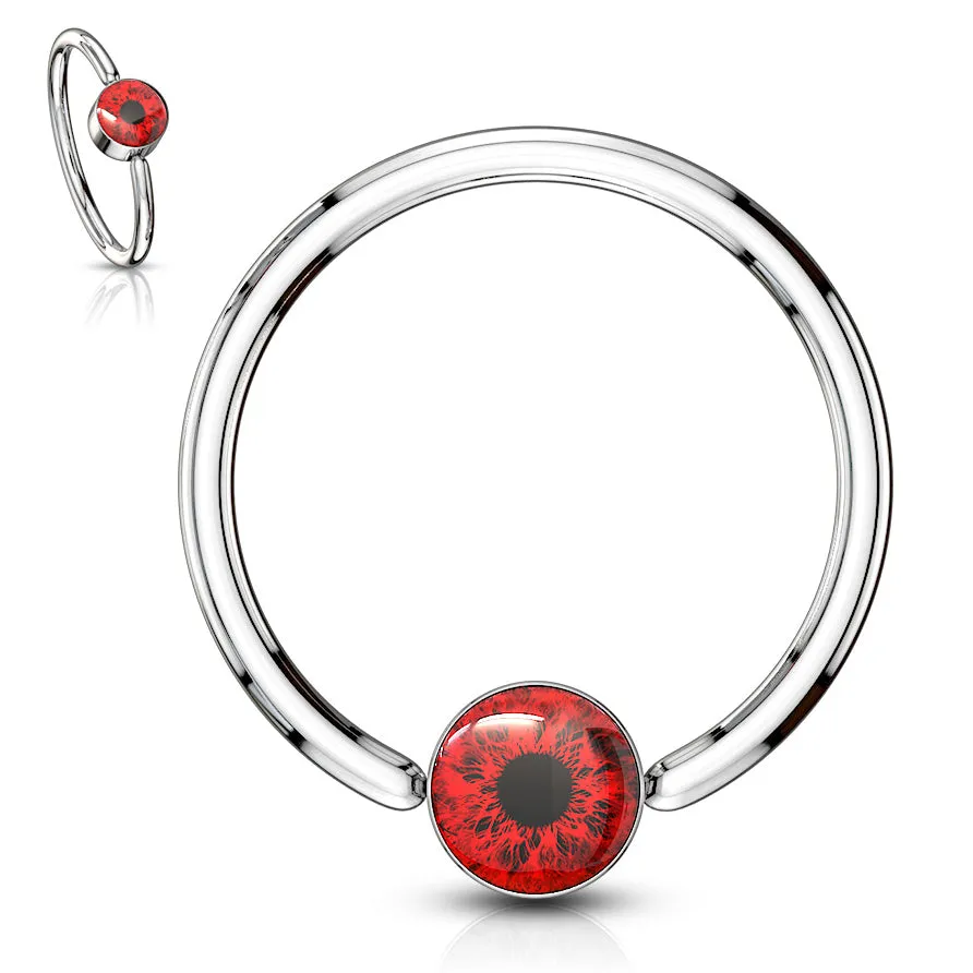 I C U Eyeball Captive Bead Belly Rings