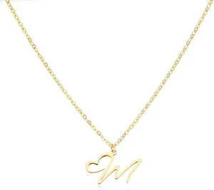 Initial Necklaces for Women 14k Gold Plated Necklace Dainty Gold Letter Pendant Heart Necklace Custom Personalized Name Necklace Cute Choker Necklace Minimalist Gold Jewelry Gift
