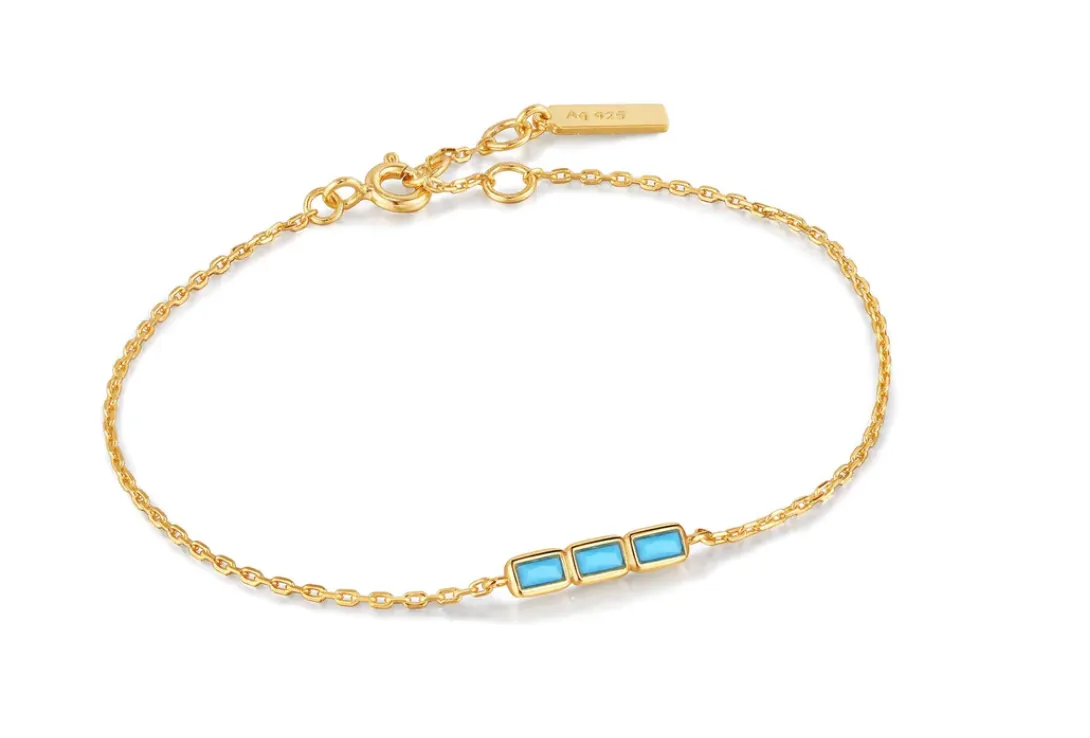 Into The Blue - Turquoise Bar Bracelet