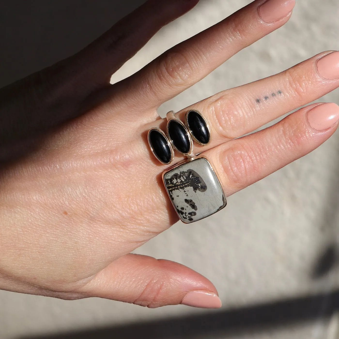 Jamie Joseph Rectangular Picture Jasper Ring