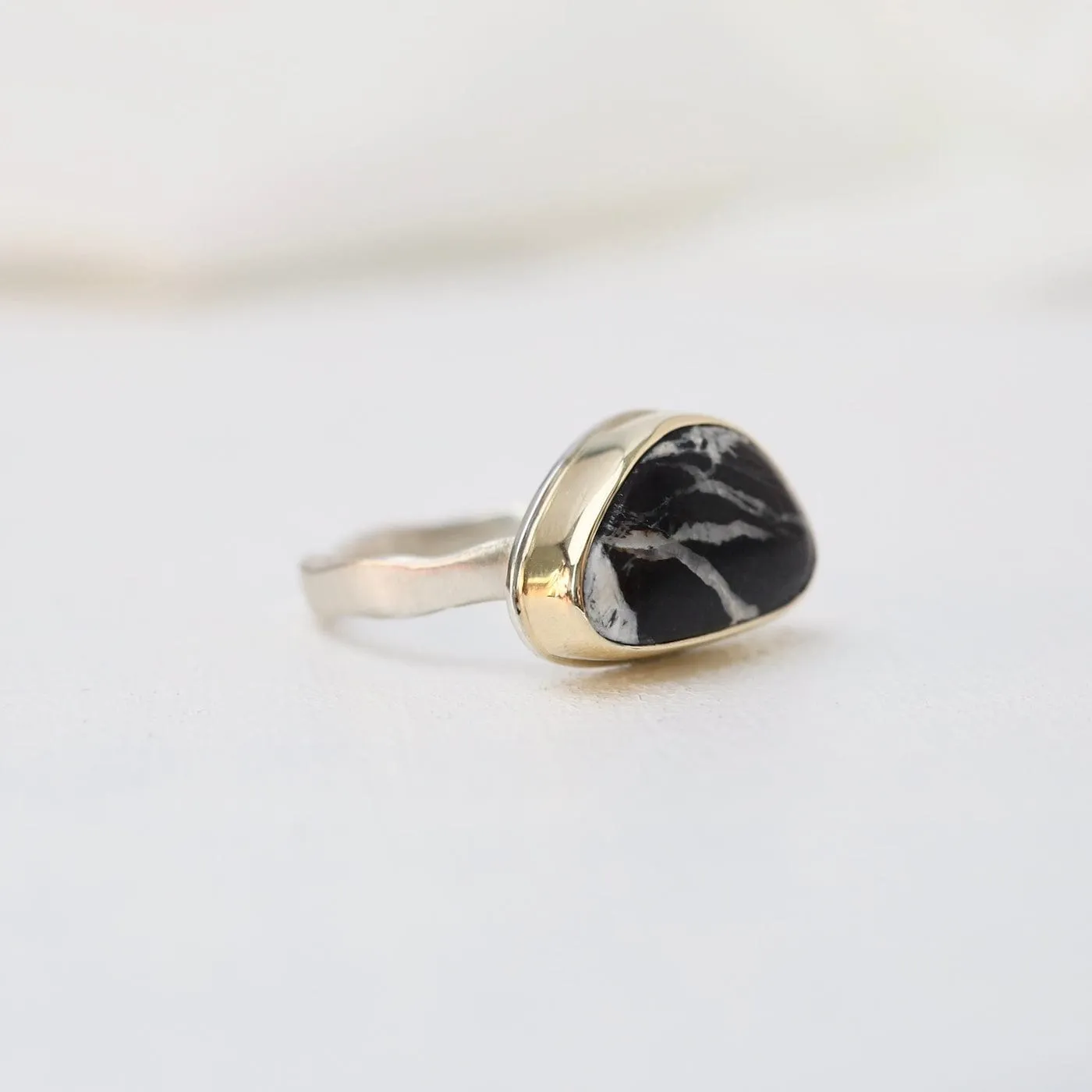 Jamie Joseph White Buffalo Turquoise Ring