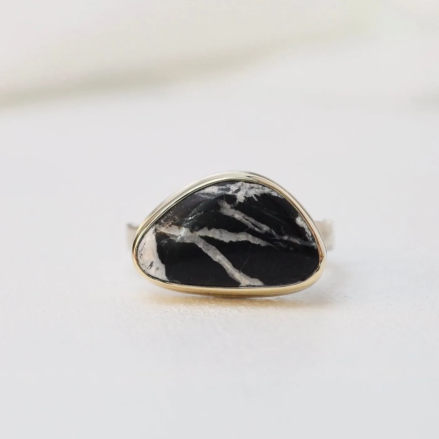 Jamie Joseph White Buffalo Turquoise Ring