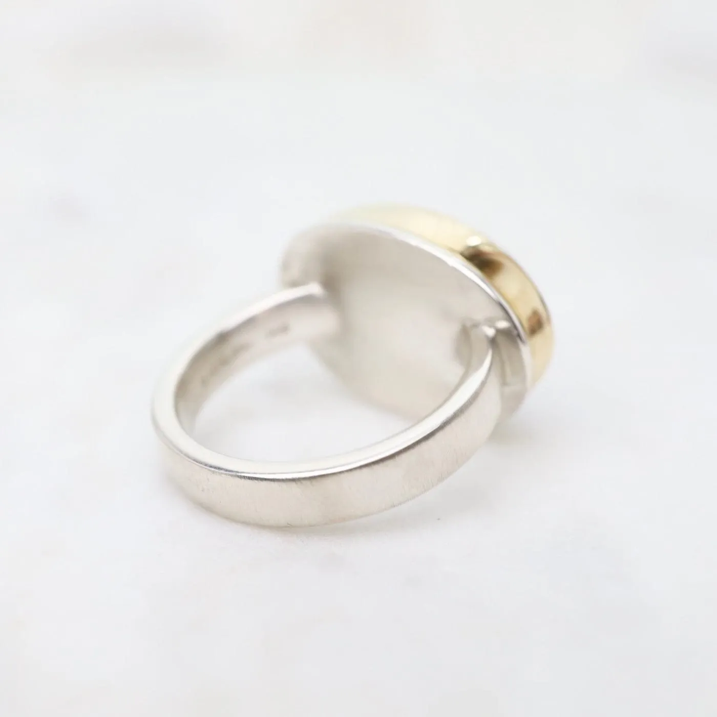 Jamie Jpseph Oval Smooth Lapis & Diamond Ring