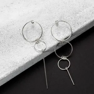 Juggling asymmetric Earrings - Silver