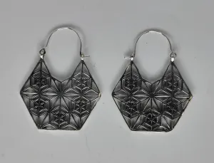 Kala Fractal Cube Earrings