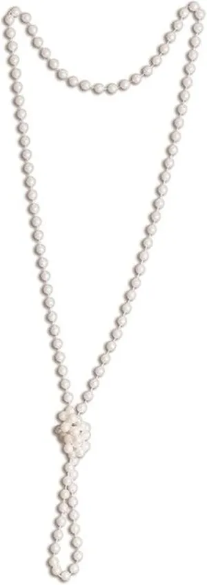 Kangaroo Flapper Beads - 48" Pearl Necklace