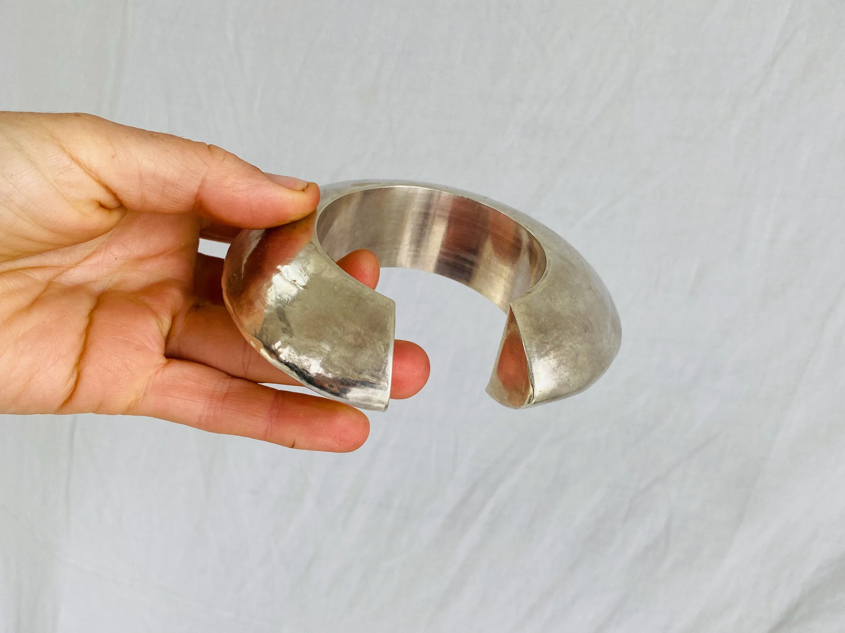 Karen Hill Tribe Bangle. Sterling Silver. Gorgeous