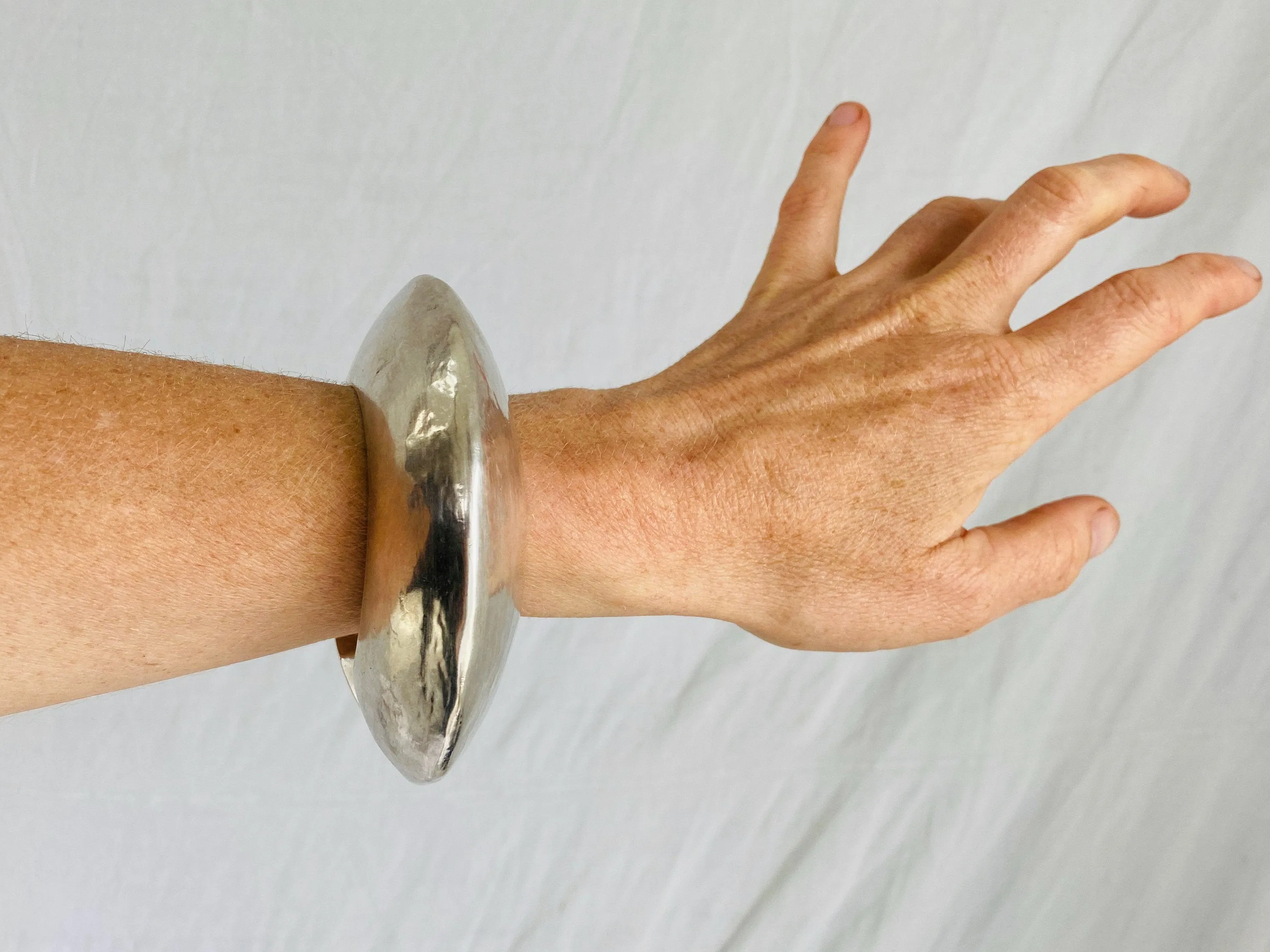 Karen Hill Tribe Bangle. Sterling Silver. Gorgeous