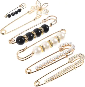 KESYOO 6pcs Decorative Waistband Adjusters Durable Shawl Clips Brooches for Women Easy to Use Clothing Pins for Pants Skirts Dresses Fit Accessories