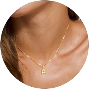 KOHOTA Gold Bubble Letter Necklace for Women 14k Gold Plated Balloon Initial Letter Pendant Necklace Personalized Dainty Tiny A-Z Name Charm Choker Necklace Simple Cute Trendy Jewelry Gift for Women