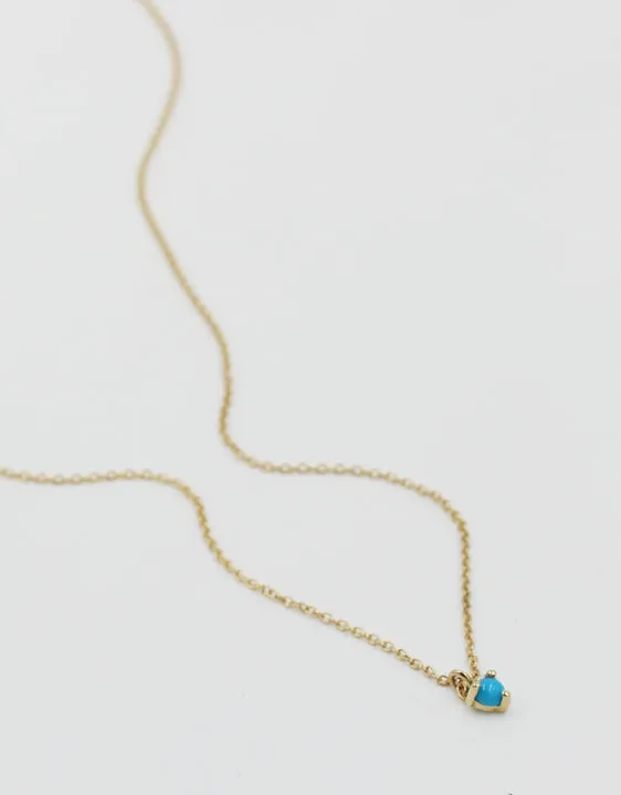 Kristen Espelth Small Turquoise Neptune Necklace