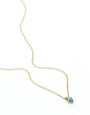 Kristen Espelth Small Turquoise Neptune Necklace