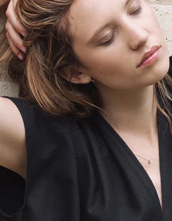 Kristen Espelth Small Turquoise Neptune Necklace
