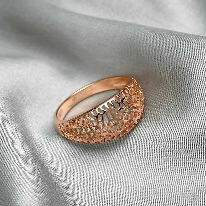 Lattice Tapered Band Ring