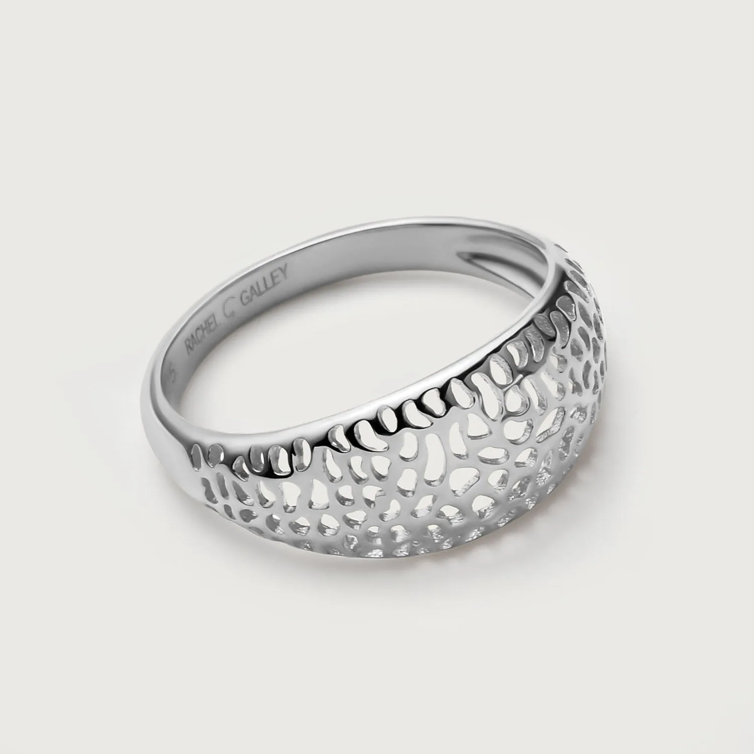 Lattice Tapered Band Ring