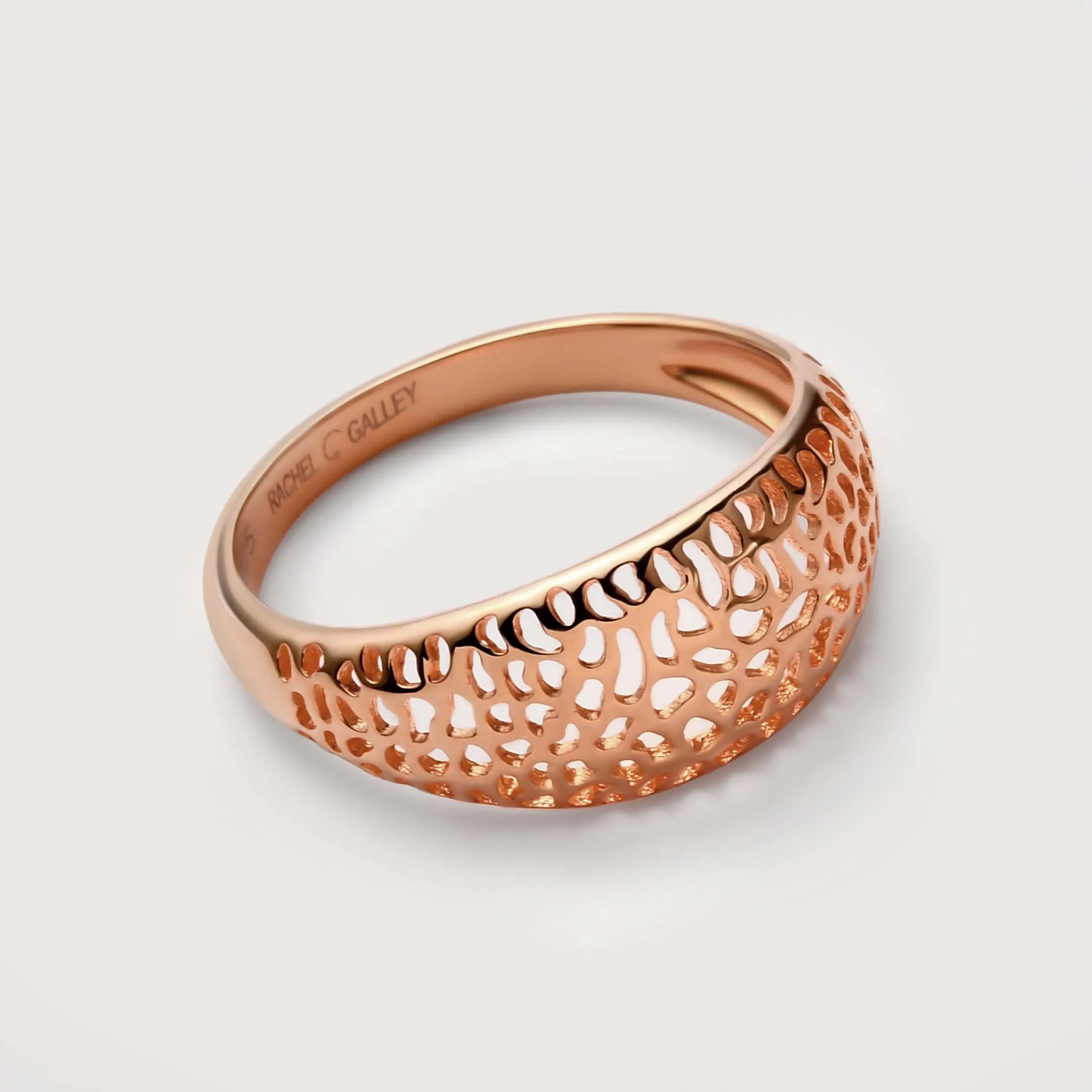 Lattice Tapered Band Ring