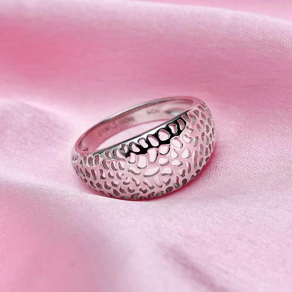 Lattice Tapered Band Ring