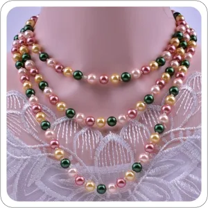 Long Pearl Necklaces for Women Faux Pearl Dangle Necklace Chunky Bead Layered Pearl Necklace Wedding Bridal 60" Pearl Necklace 1920s Gatsby Costume Jewelry