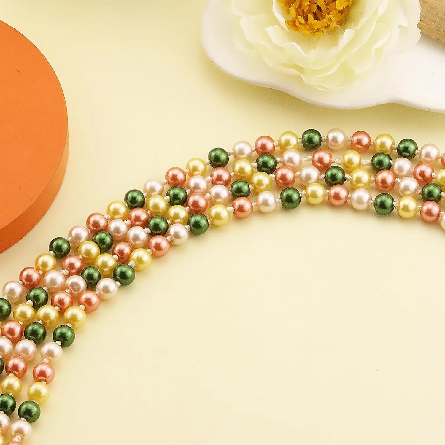 Long Pearl Necklaces for Women Faux Pearl Dangle Necklace Chunky Bead Layered Pearl Necklace Wedding Bridal 60" Pearl Necklace 1920s Gatsby Costume Jewelry