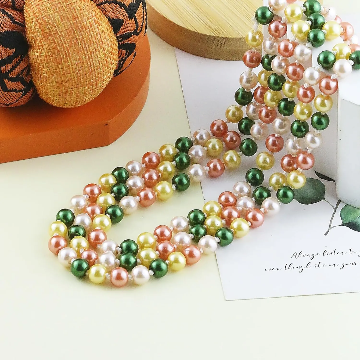 Long Pearl Necklaces for Women Faux Pearl Dangle Necklace Chunky Bead Layered Pearl Necklace Wedding Bridal 60" Pearl Necklace 1920s Gatsby Costume Jewelry