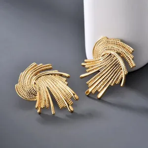 MAC171  High-end And Unique Geometric Metal Earrings
