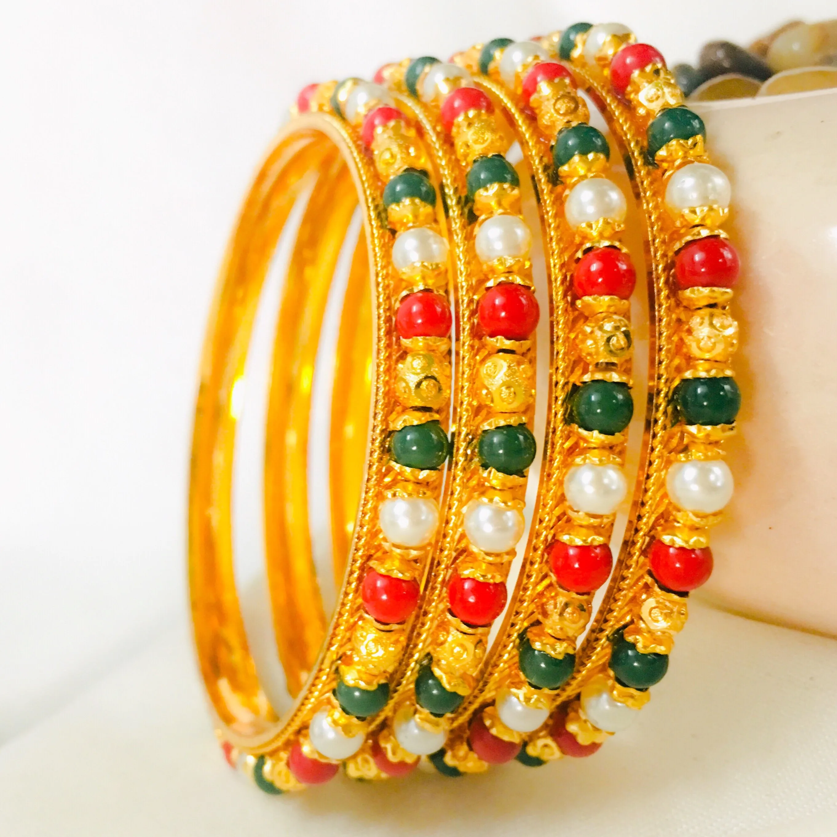 MULTI BEADS MOTI BANGLES