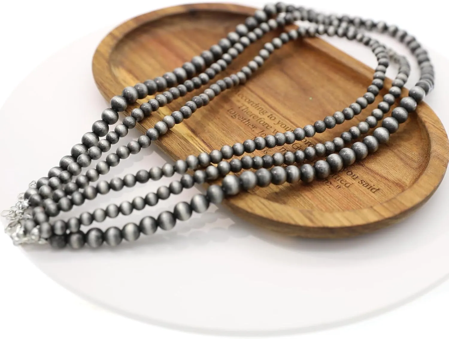 Multi strand Navajo Pearl Necklace Layer Navajo Pearls Western Jewelry for Women Boho Vintage Choker Turquoise Necklaces